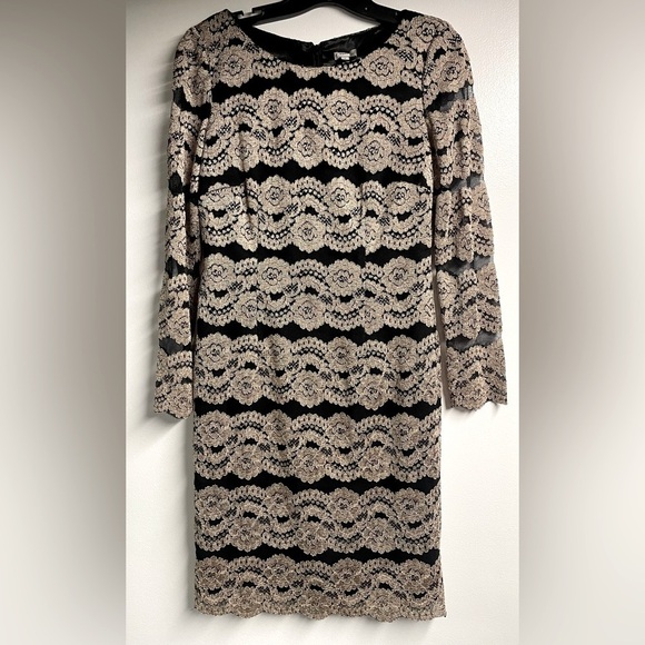 Daniel Cremieux Dresses & Skirts - Cremieux Gold & Black Dress – Size 6